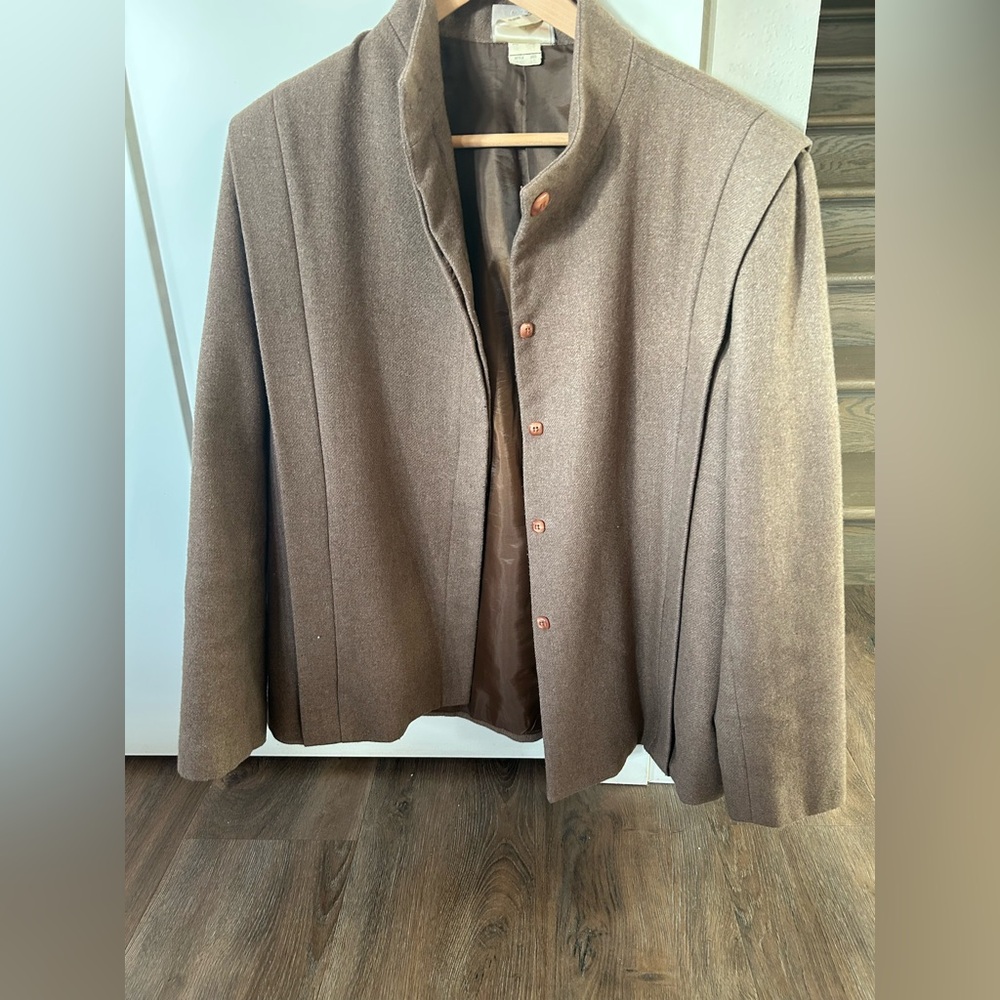 Vintage Wool Brown Women's Jacket